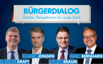 „Perspektiven für unser Land“: AfD-Bundestagsfraktion lädt zum Bürgerdialog in die Auerbachhalle in Urbach