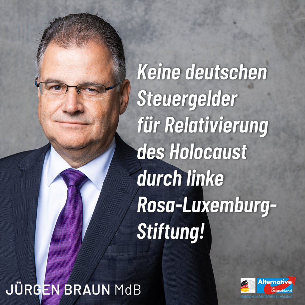 Linke Rosa-Luxemburg-Stiftung finanziert Holocaust-Relativierung