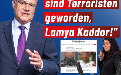 Heute im Bundestag: „Ja, Ihre Schüler sind Terroristen geworden, Lamya Kaddor!“
