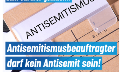 Antisemitismusbeauftragter darf kein Antisemit sein!